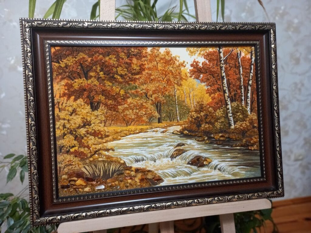 картини з бурштину
